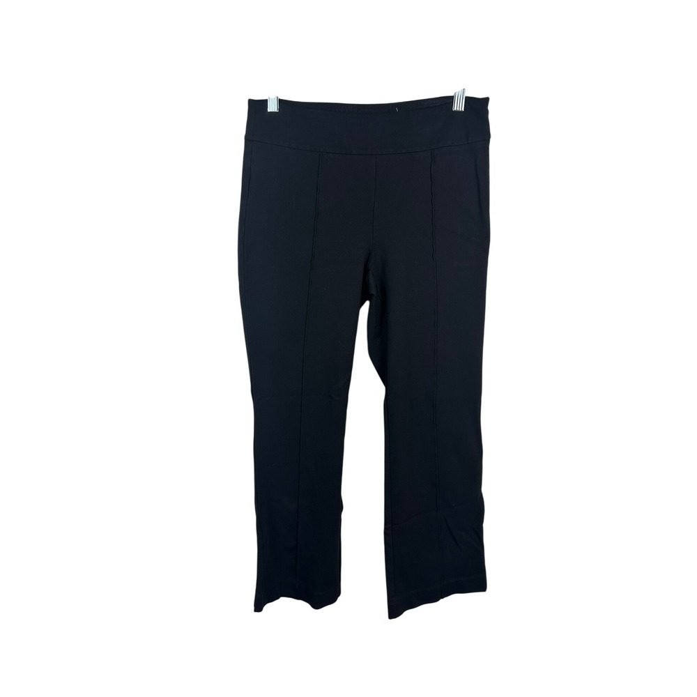 J.McLaughlin Pants Women Medium Black Excellent Pintuck Pull-On Stretch Ankle